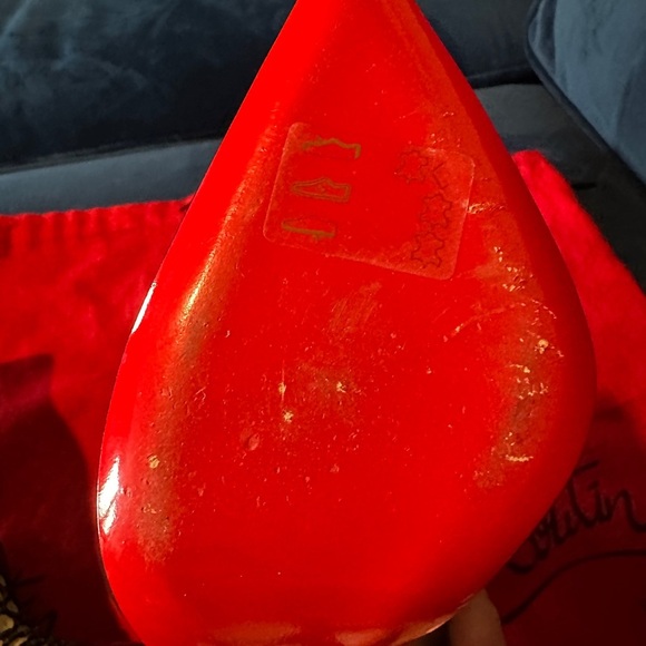 Christian Louboutin Boteboot 100 ankle boots mesh accents.size 36.5 authentic - Picture 9 of 16